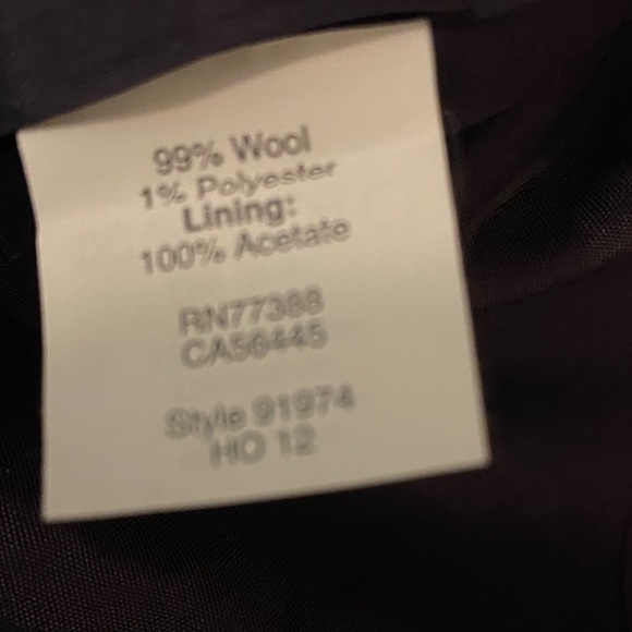 J. Crew Dark Navy Pinstripe Women's Blazer with Button Detail - Picture 7 of 7